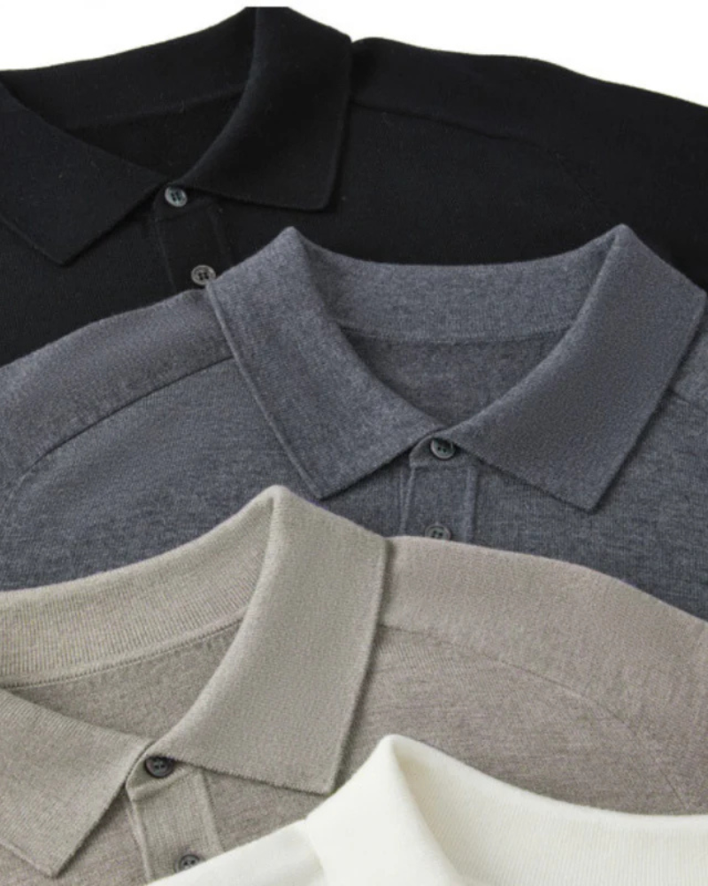 Polo en 100 % Laine Premium — Élégance Décontractée et Intemporelle