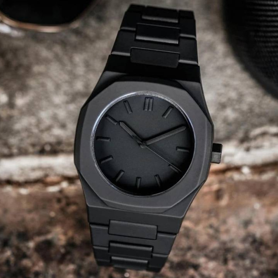 Moderne Homme – MONTRE MINIMALISTE NOIRE PREMIUM