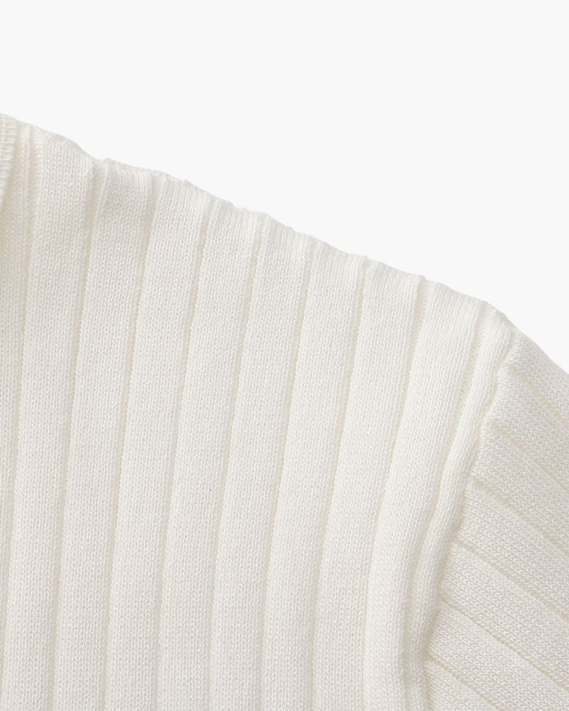 Polo en Maille Côtelée Premium — Texture Raffinée et Confort Naturel