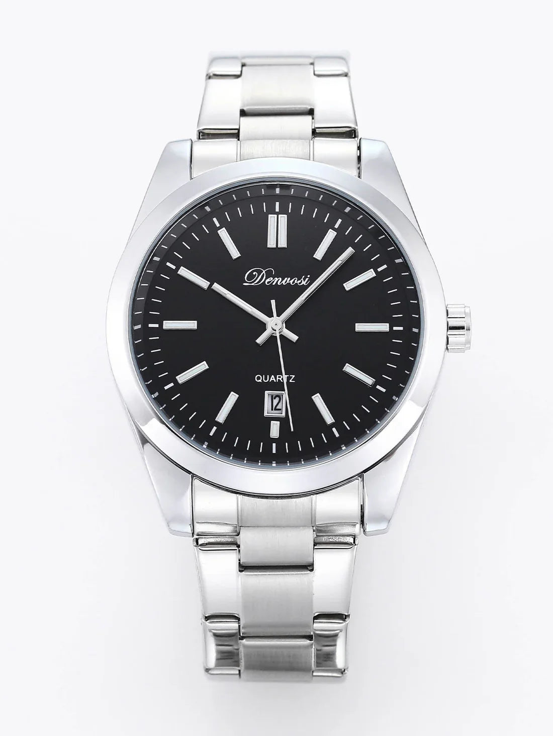 ChronoSteel – Montre Homme en Acier Inoxydable avec Affichage de la Date