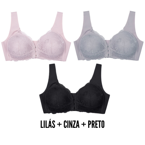 [KIT 3 PEÇAS] Sutiã Lift Comfort Modelo Fabullete - Kit 3 Peças [PROMOÇÃO ANELLA]
