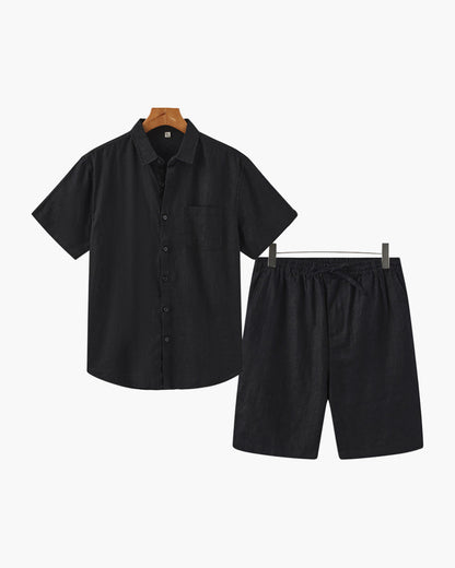 Ensemble Lin avec Short — Élégance Décontractée pour l’Été