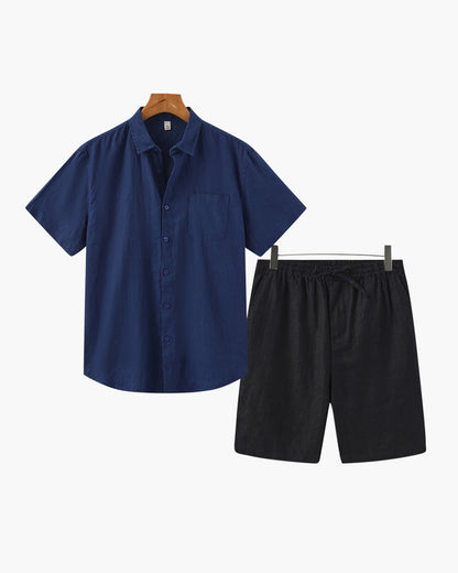 Ensemble Lin avec Short — Élégance Décontractée pour l’Été