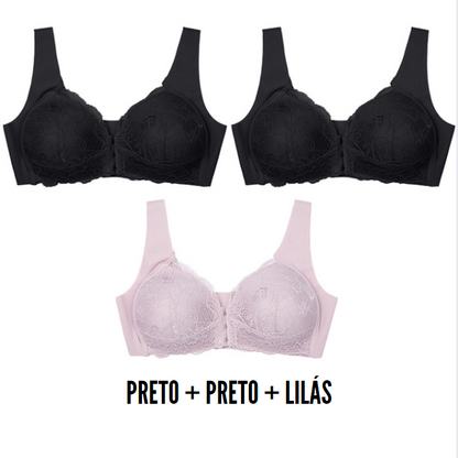 [KIT 3 PEÇAS] Sutiã Lift Comfort Modelo Fabullete - Kit 3 Peças [PROMOÇÃO ANELLA]
