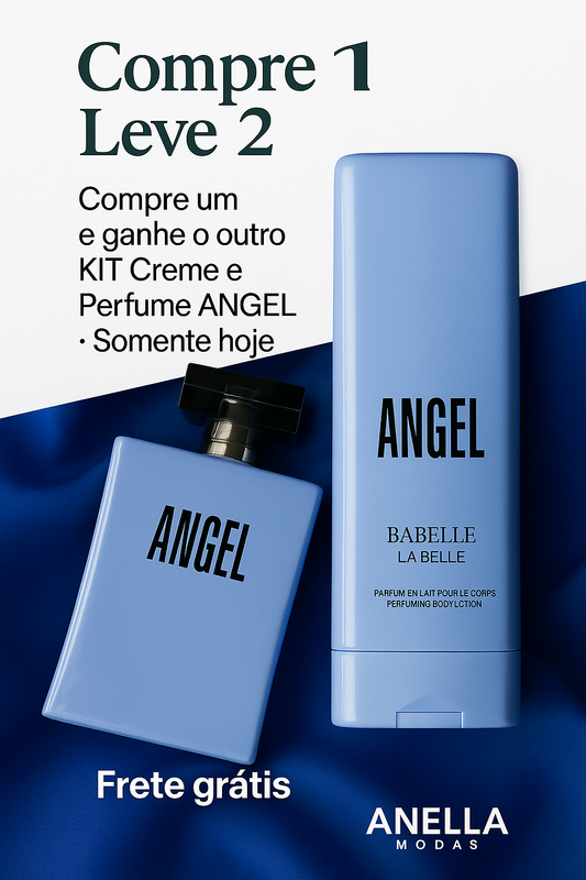 [PROMOÇÃO ANGEL] - Kit Perfume E Creme Hidratante Angel Unissex Anella [SOMENTE HOJE]