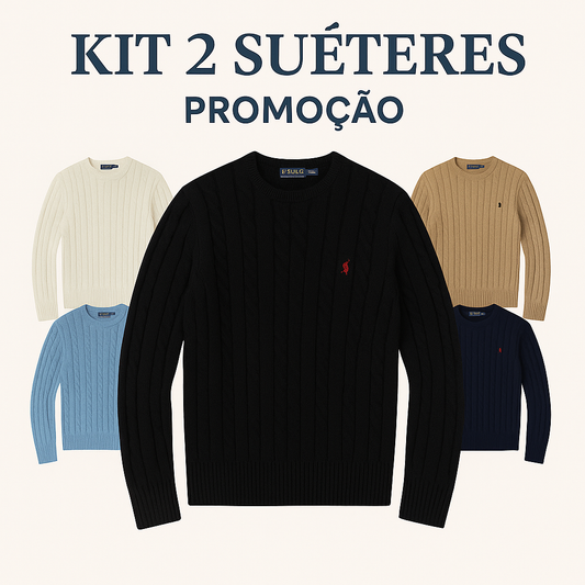 [PAGUE 1 LEVE 2] Suéter de cashmere não desfia e não desbota [PROMOÇÃO DE INVERNO]