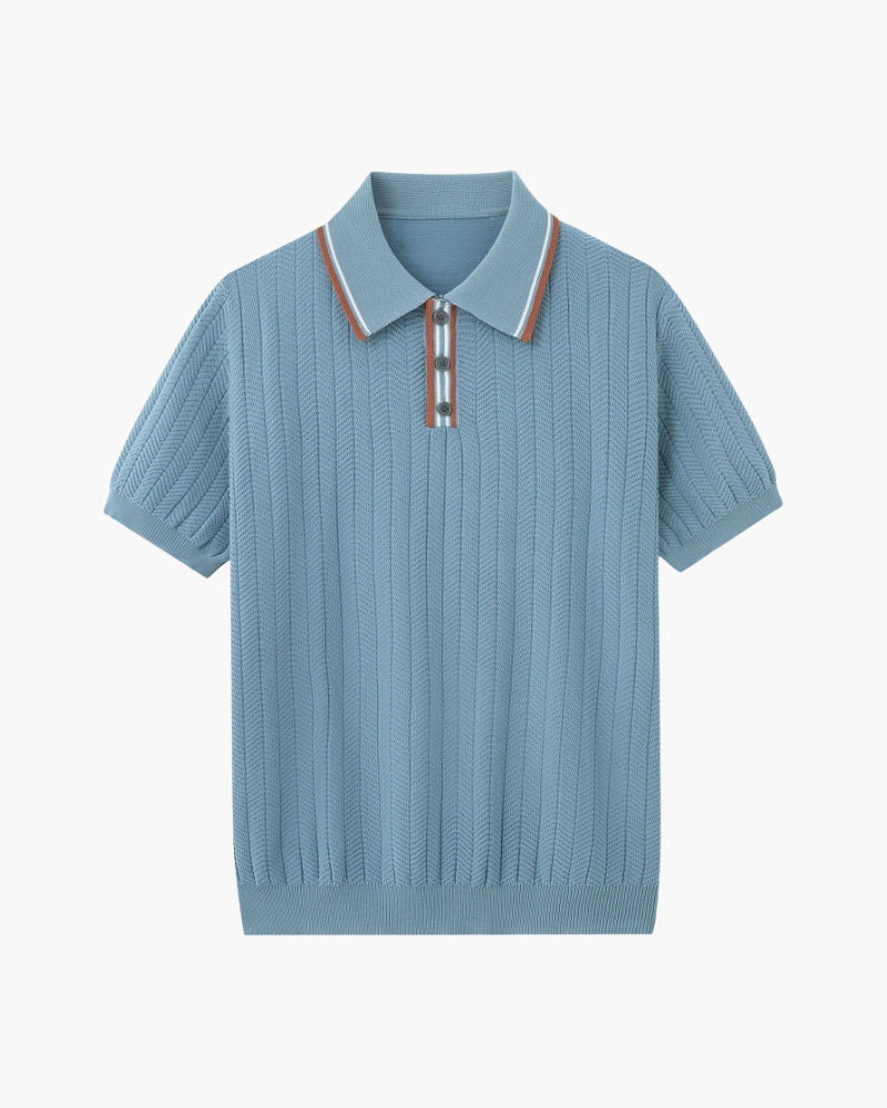 Le Polo Tricoté Elite Anthlon — Élégance Active au Quotidien