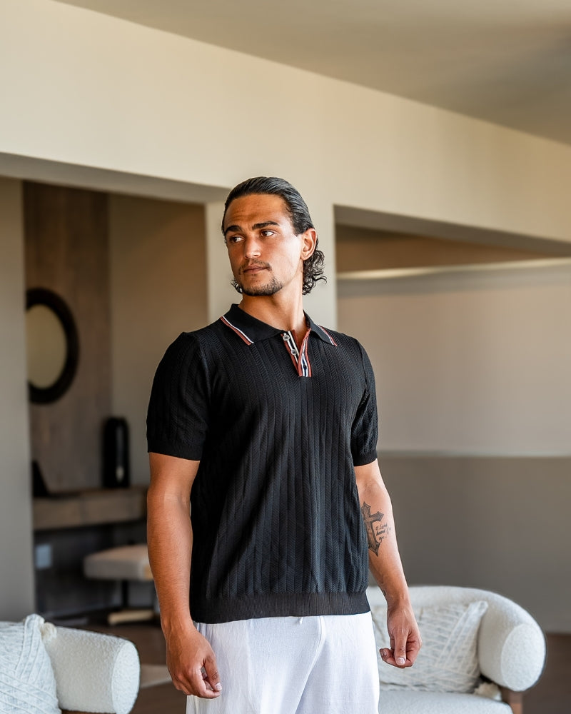 Le Polo Tricoté Elite Anthlon — Élégance Active au Quotidien