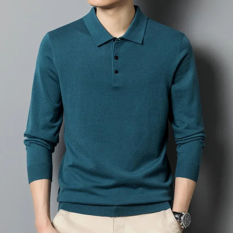 [2 PELO PREÇO DE 1] Polo Arthur™ em Malha Nobre com Botões Elegantes