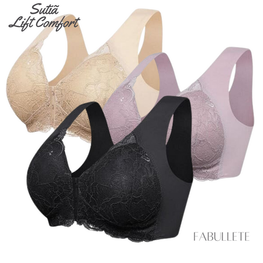 [KIT 3 PEÇAS] Sutiã Lift Comfort Modelo Fabullete - Kit 3 Peças [PROMOÇÃO ANELLA]