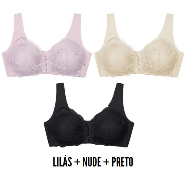 [KIT 3 PEÇAS] Sutiã Lift Comfort Modelo Fabullete - Kit 3 Peças [PROMOÇÃO ANELLA]