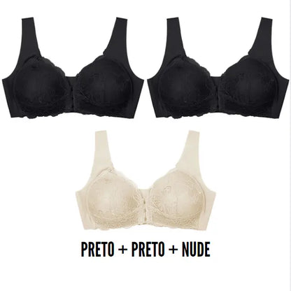 [KIT 3 PEÇAS] Sutiã Lift Comfort Modelo Fabullete - Kit 3 Peças [PROMOÇÃO ANELLA]